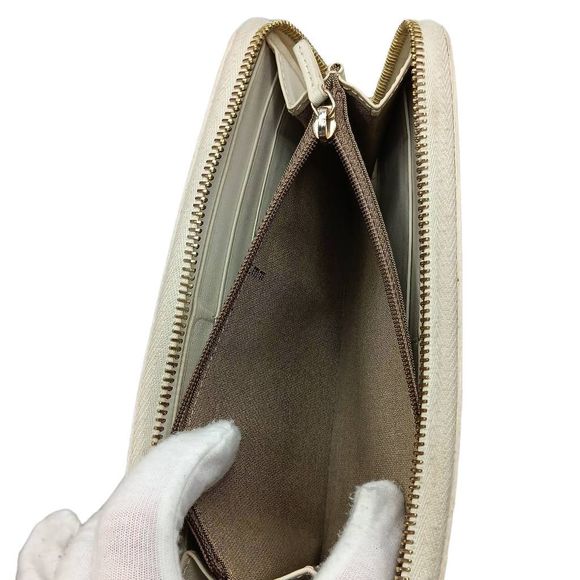 FENDI Zucchino Spalmati FF Multicolor Large Size Zip Wallet White Multicolor - Picture 3 of 13